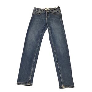 Zara Classic Blue Denim‎ Jeans Versatile Everyday Wear Straight Leg Sz USA 2